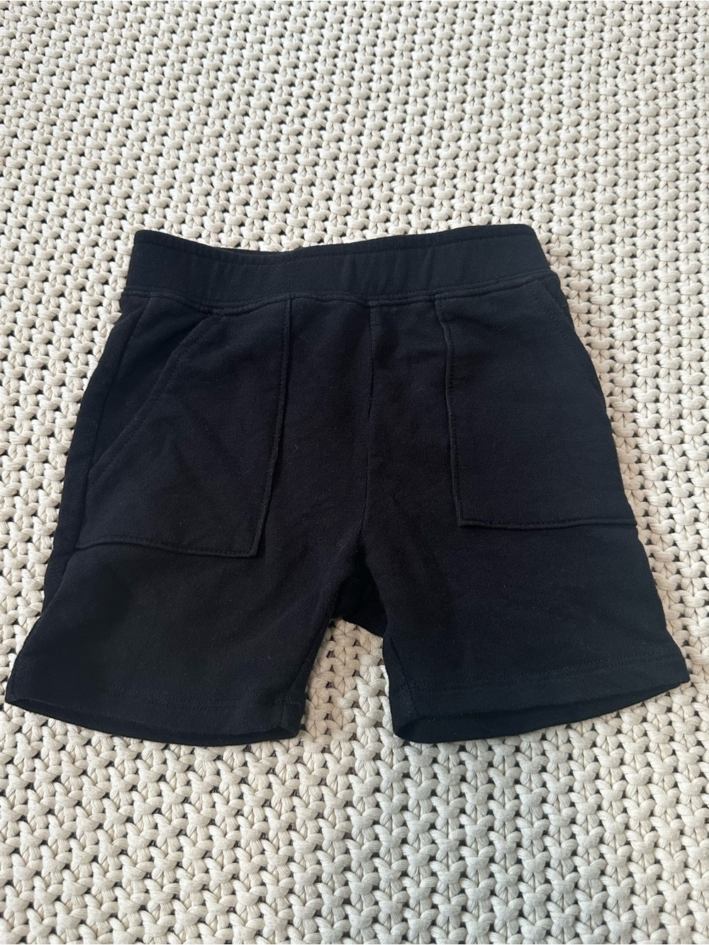Little Sleepies 18-24 Months Black Pull-On Pocket Shorts